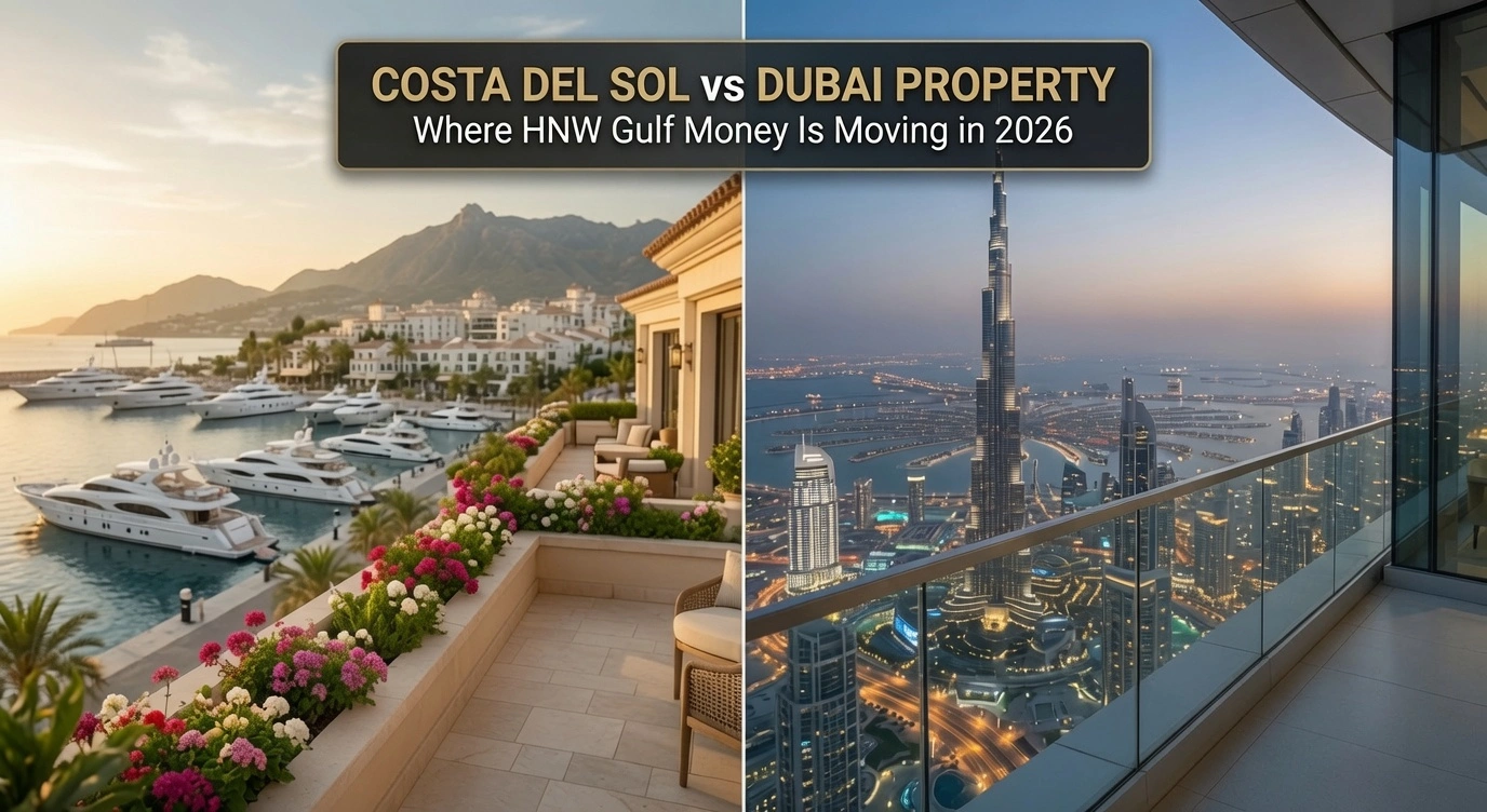 Costa del Sol vs Dubai Property: Where HNW Gulf Money Is Moving in 2026